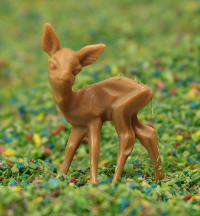 Deer - 1" Tall - 6 Pcs Set - 203-3-1227