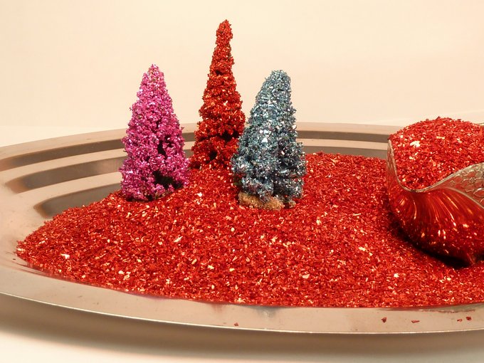 Chunky Red Glass Glitter -  70 Grit