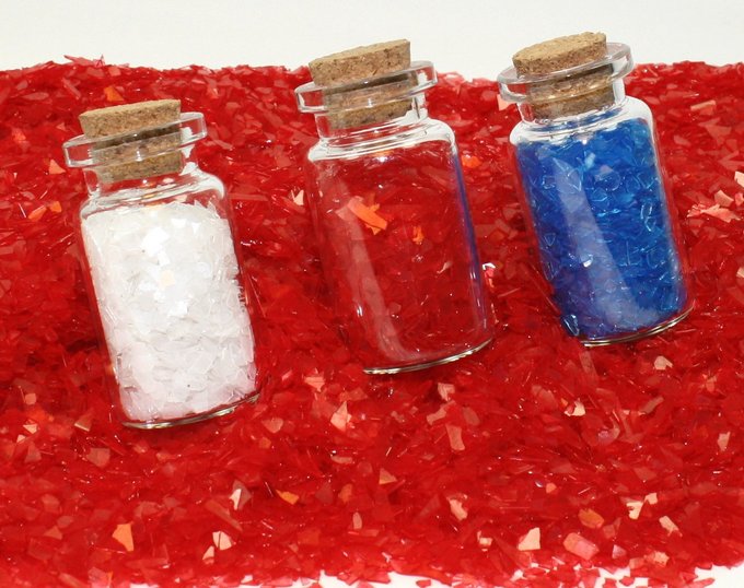 3 Bottle Set - Red, White, Blue,  Super Shards 311-SSG-1