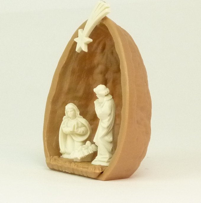 Nativity Walnut Shell - 203-3-137