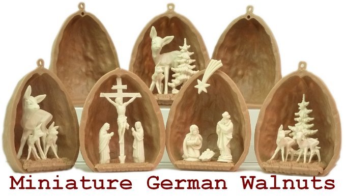 German Walnut Shells - 6 Pieces - 203-3-052