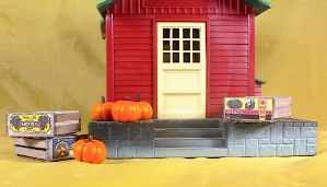 Cargo-To-Go: Vintage Fruit Crates and Pumpkin Set - 101-0914