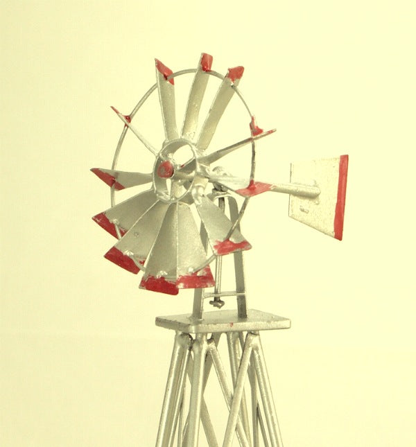 Old West Farm Windmill - All Metal - GRAY - New! - 101-0917