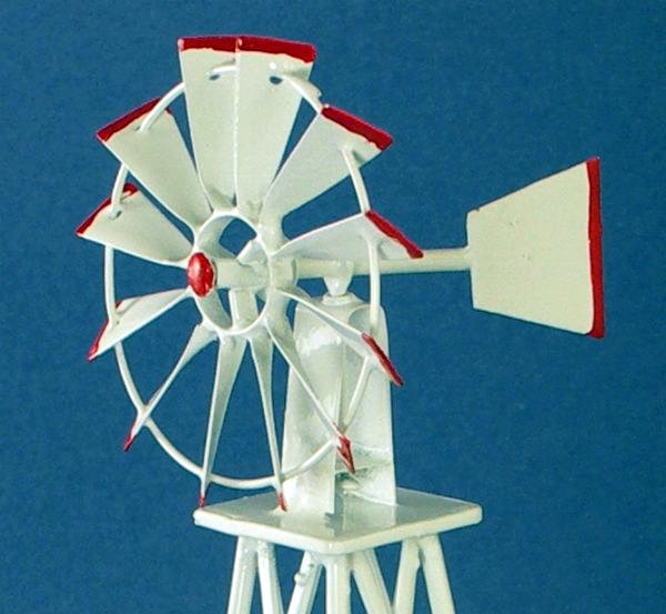 Old West Farm Windmill - All Metal - GRAY - New! - 101-0917