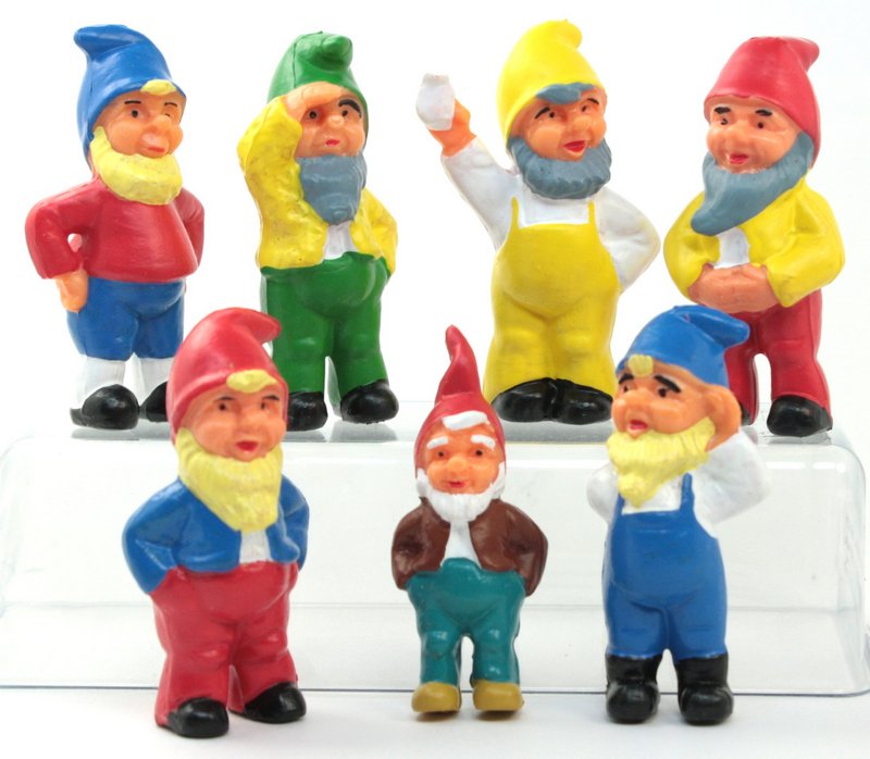 Gnomes - Dwarfs Set - 2.25" - Set of 7 - #149-0303s