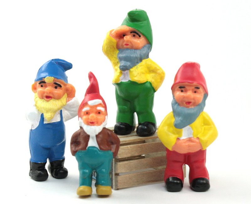 Gnomes - Dwarfs Set - 2.25" - Set of 7 - #149-0303s