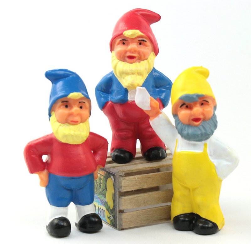 Gnomes - Dwarfs Set - 2.25" - Set of 7 - #149-0303s