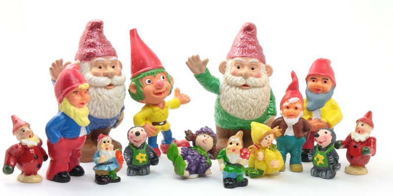 Gnomes - Dwarfs Set - 2.25" - Set of 7 - #149-0303s