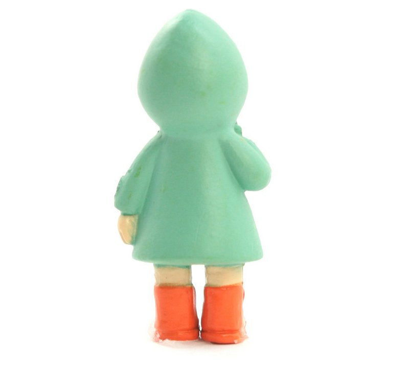 Girl - Wearing Raincoat - 1 1/4" Tall - 207-1208