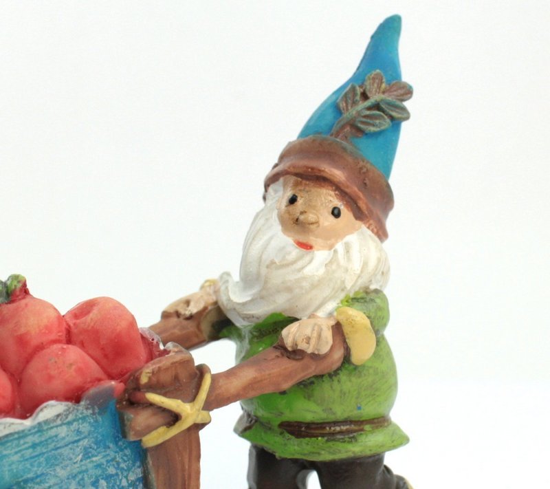 Forest Gnome Elf - Wheelbarrow - 2"  - 207-6086