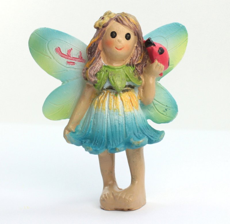 Fairy - Holding Ladybug  -  2 1/2" Tall - 207-6180