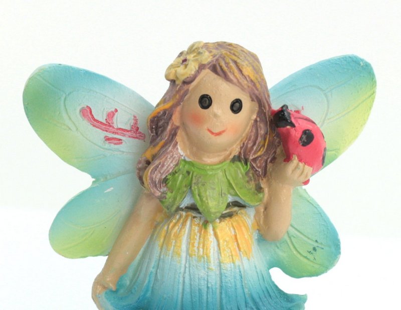 Fairy - Holding Ladybug  -  2 1/2" Tall - 207-6180