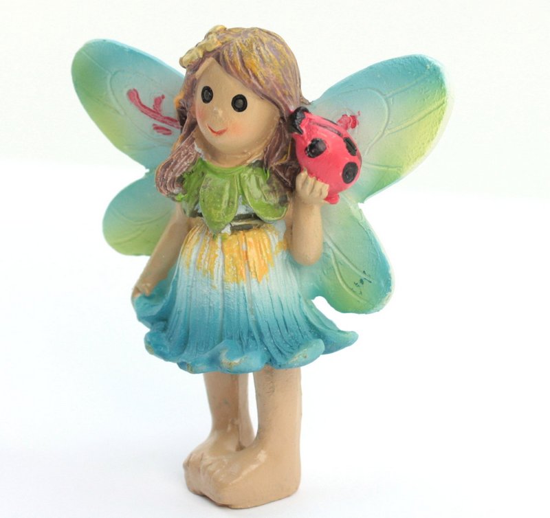 Fairy - Holding Ladybug  -  2 1/2" Tall - 207-6180