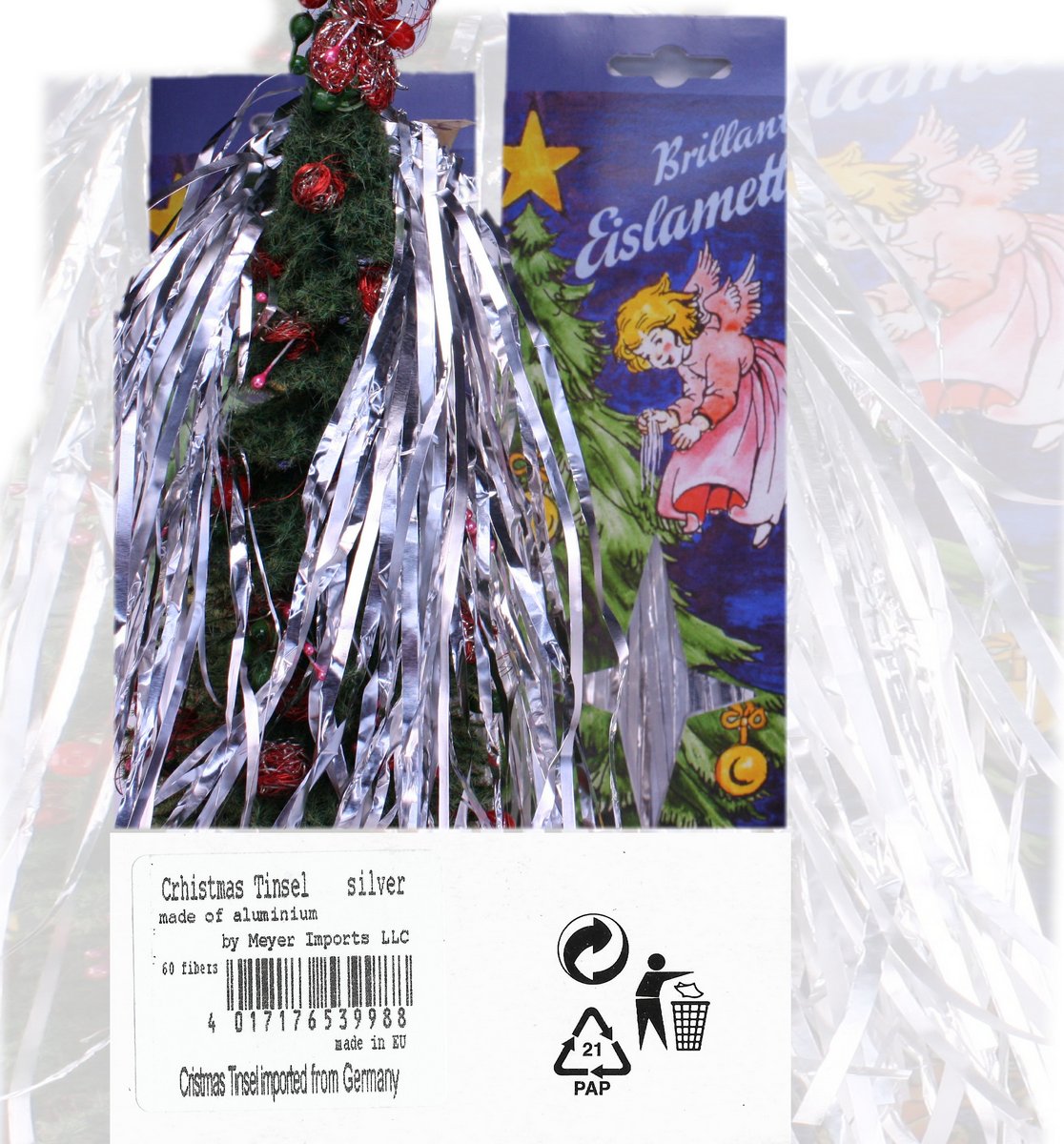 Brilliant Eislametta Iridescent Tinsel Strand Icicles - 216-9500