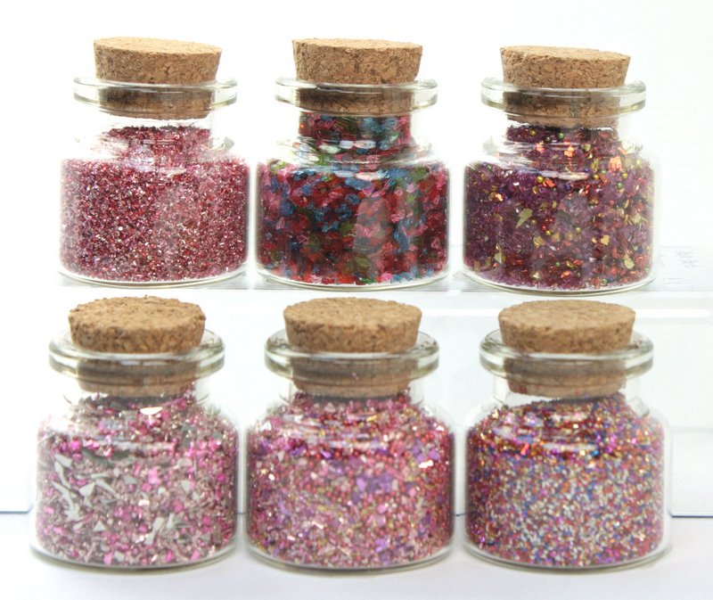 Pink Blends Glass Glitter Set  - 311-M-0601