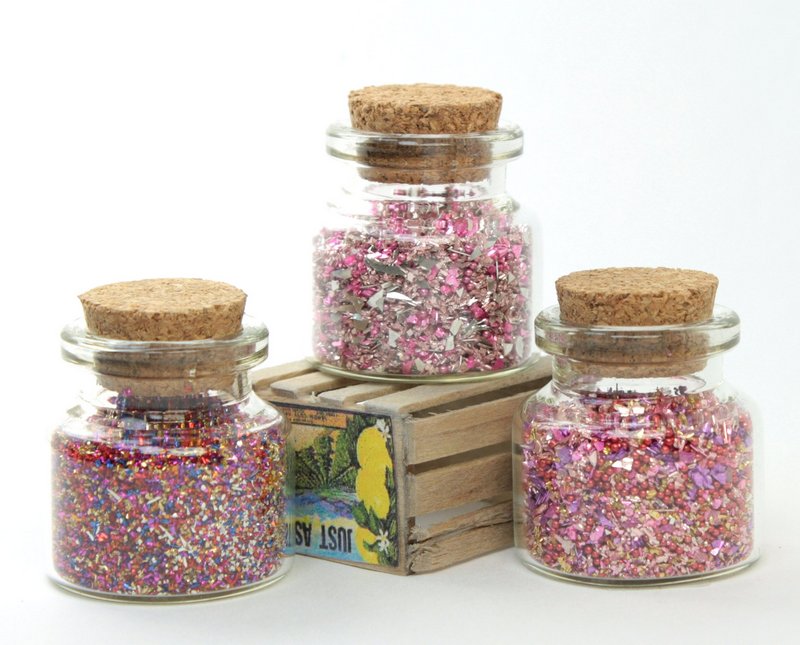 Pink Blends Glass Glitter Set  - 311-M-0601