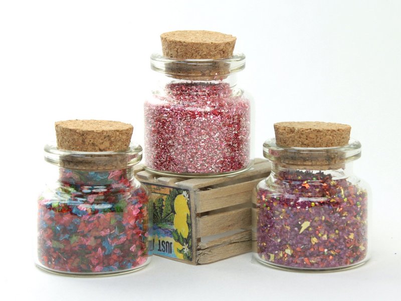 Pink Blends Glass Glitter Set  - 311-M-0601