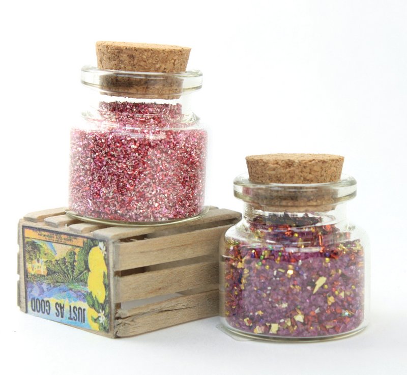 Pink Blends Glass Glitter Set  - 311-M-0601