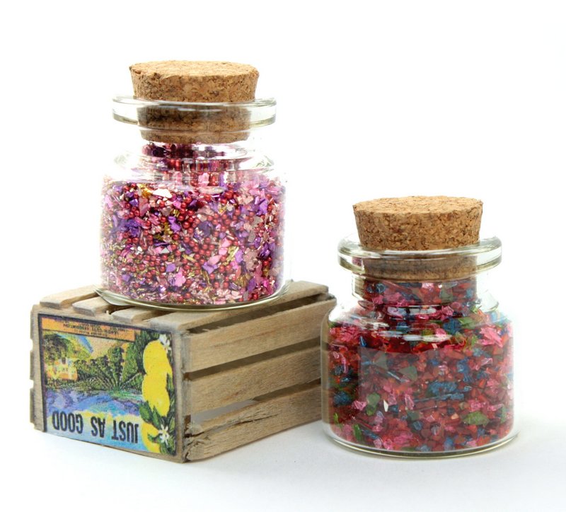 Pink Blends Glass Glitter Set  - 311-M-0601