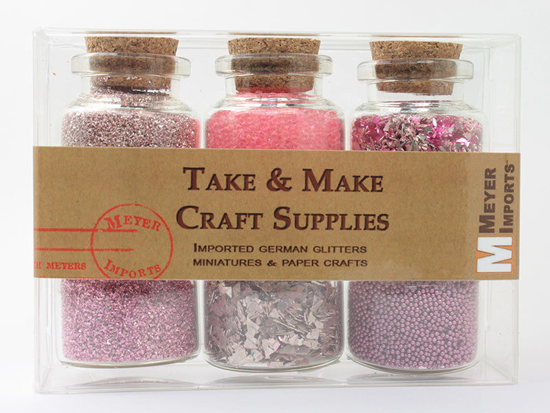 Pink Set of Glitter & Beads - 311-M-0607