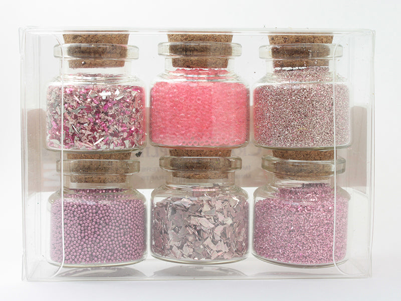 Pink Set of Glitter & Beads - 311-M-0607