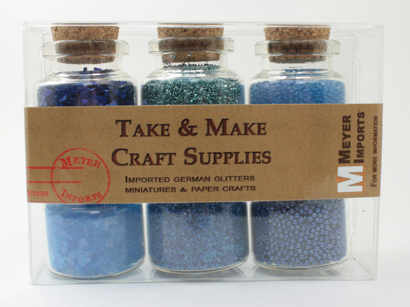 Blue Set of Glitter & Beads - 311-M-0608