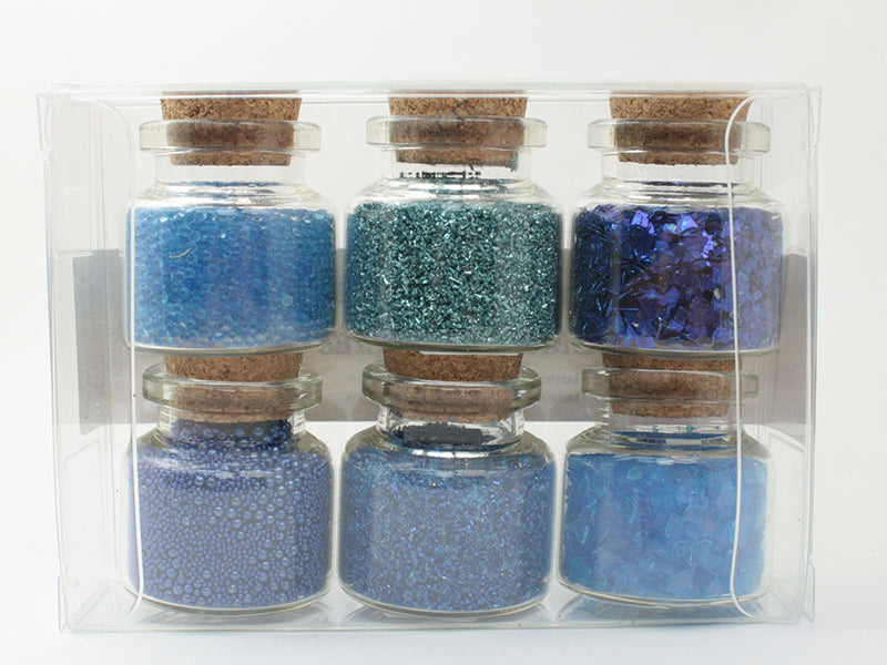 Blue Set of Glitter & Beads - 311-M-0608