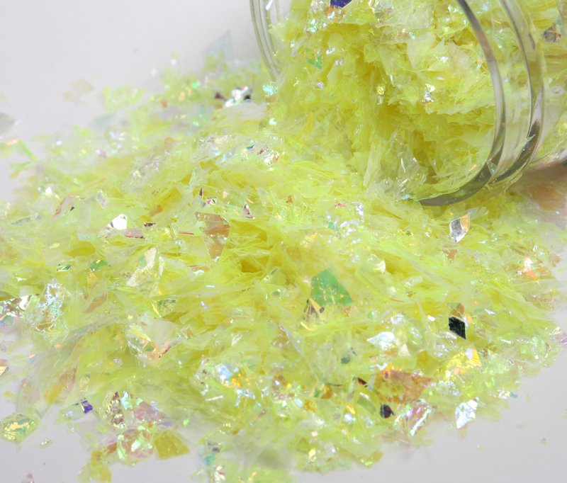 * Blue, Yellow, Green Iridescent Ice Flakes Set - 311-M-0713