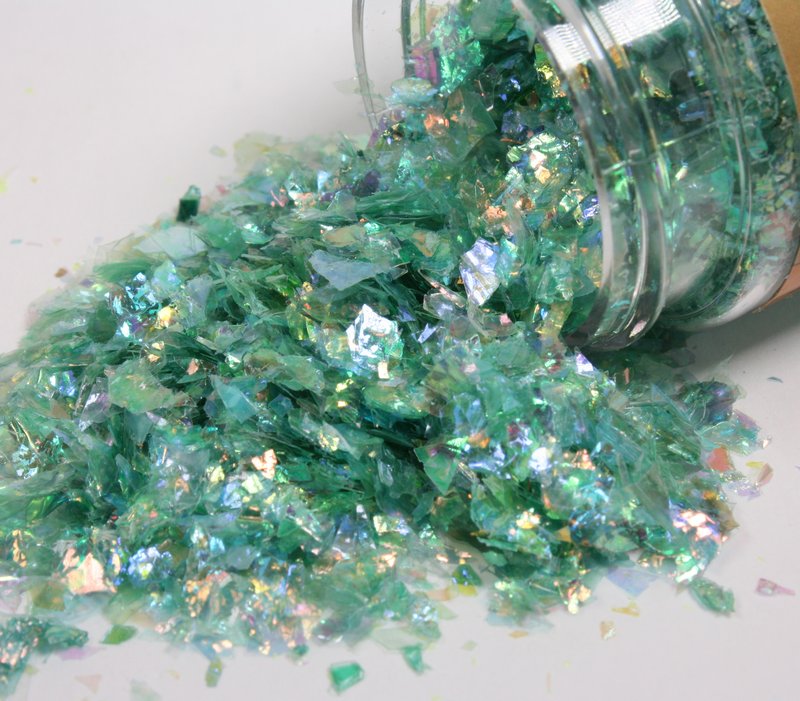 * Blue, Yellow, Green Iridescent Ice Flakes Set - 311-M-0713