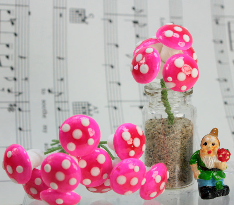 Pink - Large Cotton Mushrooms -  6-001-1P