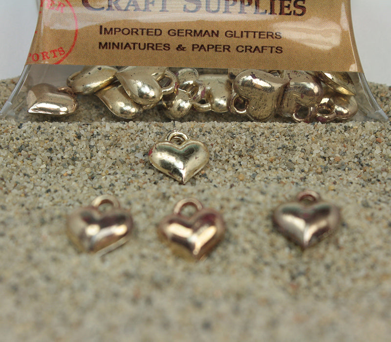 Vintage Golden Hearts - Germany - 12 pieces - IV3-2457