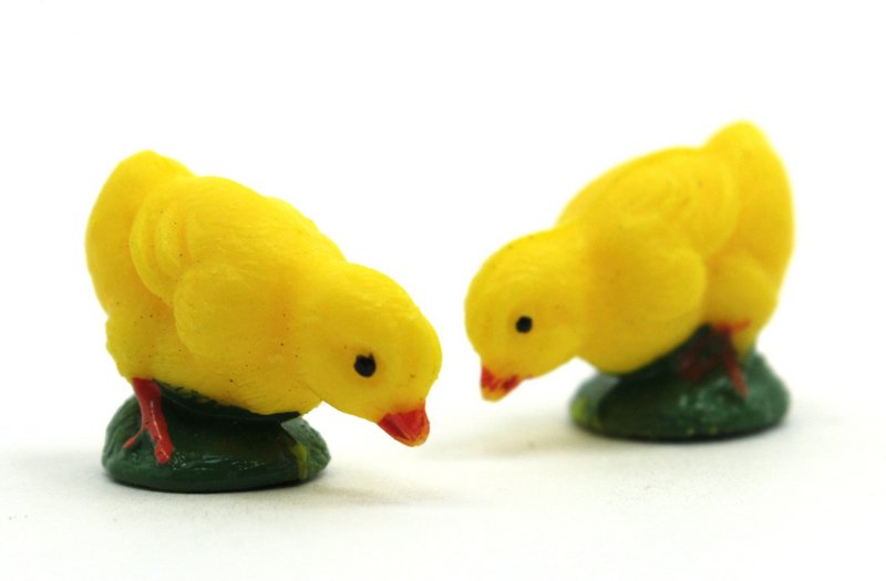 Chicks - Vintage Hand Painted - Set of 8 -  IV3-2582